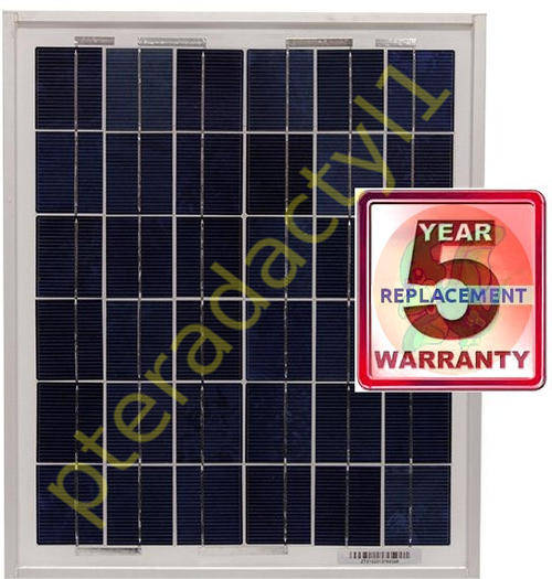 10w SOLAR PANEL POLYCRYSTALLINE ECO-PLUS SOLAIRE (18v - 10Wp)