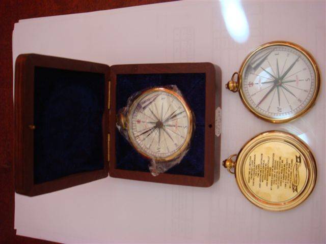 Compass - white dial with box