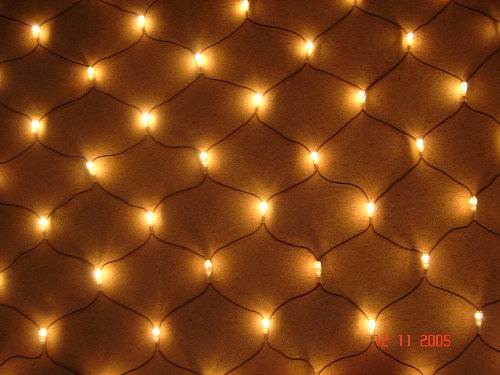 Fairy Net lights (Warm white bulbs) for Christmas decoration (steady type)