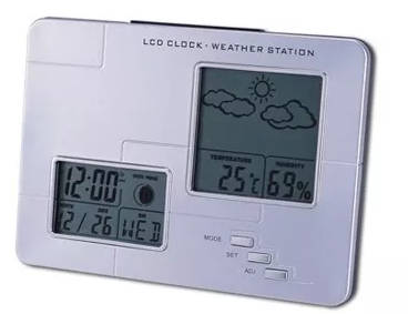 LCD Clock Weather Station clock