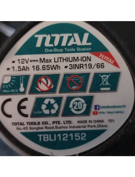 Total Tools - Cordless Heavy Duty Glue Gun / Lithium-Ion Glue Gun 12 V Includes Battery & Charger