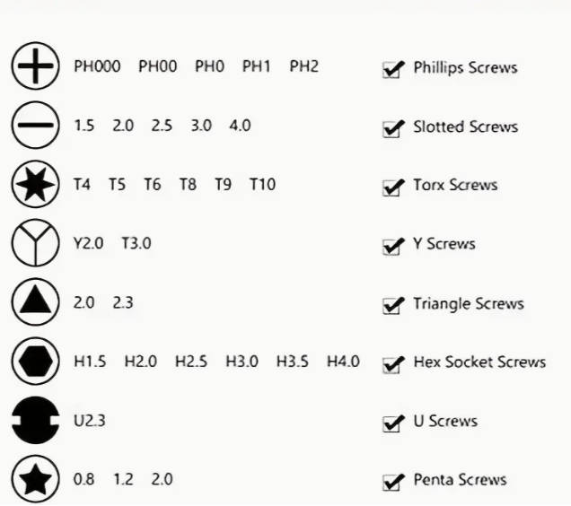 32 In 1 Carbon Steel Screwdriver Set
