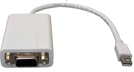 Mini Display Port DisplayPort DP to VGA Adapter Cable For Apple MacBook Pro