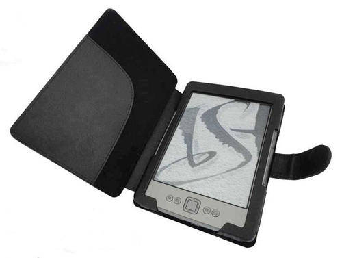 PU Leather Cover Case for Amazon Kindle 4 Kindle e-book Reader  + Screen Protector  Black