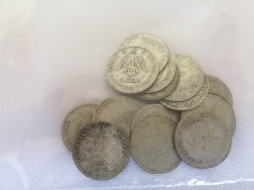 BULK LOT OF SILVER TICKEY COINS UNION OF SOUTH AFRICA VARIOUS DATES 348GMS 250 COINS TOTAL