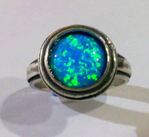 925 Sterling Silver & OPAL Ring