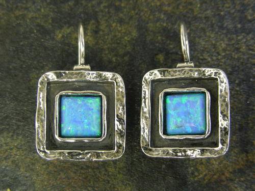 silver earrings