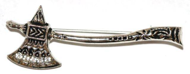 * GO GAGA ~JEWELLERY~ *    *AXE BROOCH FOR THE WARRIOR GODDESS*