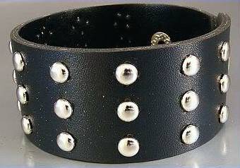 GO GAGA ~ JEWELLERY ~ **STUDDED LEATHER WRISTBAND**
