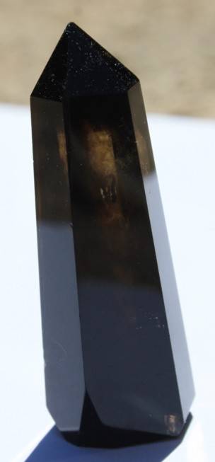 *GaGa Esoterica *    Magickal Deep Dark Smokey Quartz Point 6cm