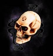 HUGE SPECIAL** ALCHEMY GOTHIC UK **   **LAPILLUS WORRY SKULL** (IMPORTED)
