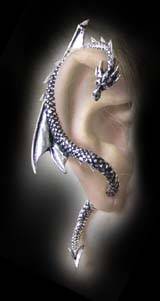 ** ALCHEMY GOTHIC UK **   **THE DRAGONS LURE EARRING ** (IMPORTED)