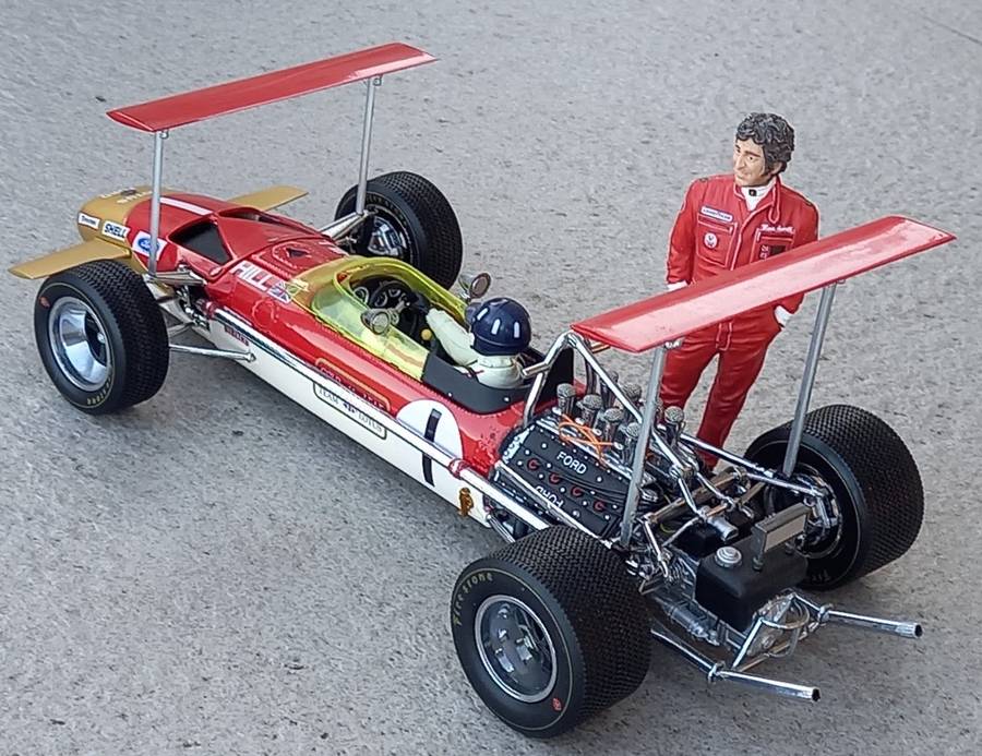 Gold Leaf Lotus 49B - Graham Hill - 1968 World Champion - Exoto diecast  1/18