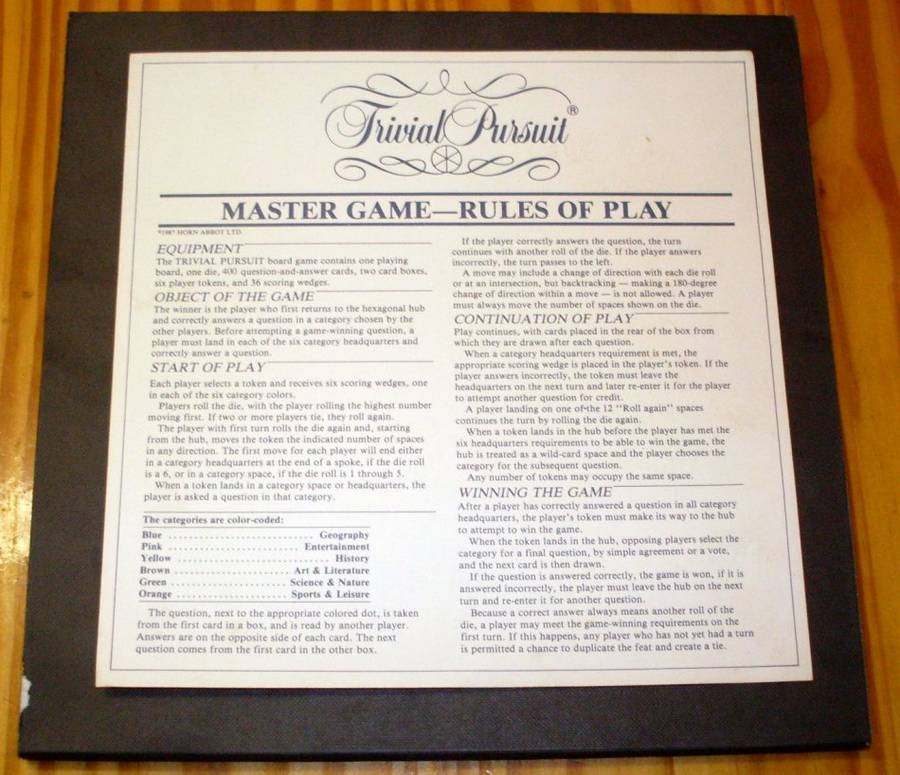 1987 - Trivial Pursuit - Genius III