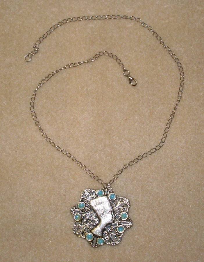 Vintage - Egyptian Pendant and Chain - made in Egypt