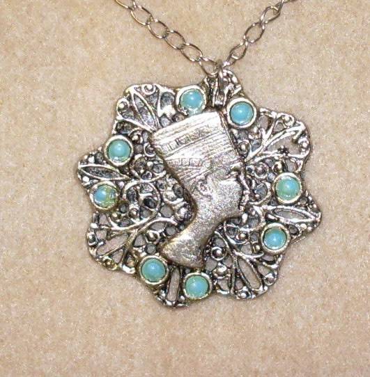 Vintage - Egyptian Pendant and Chain - made in Egypt
