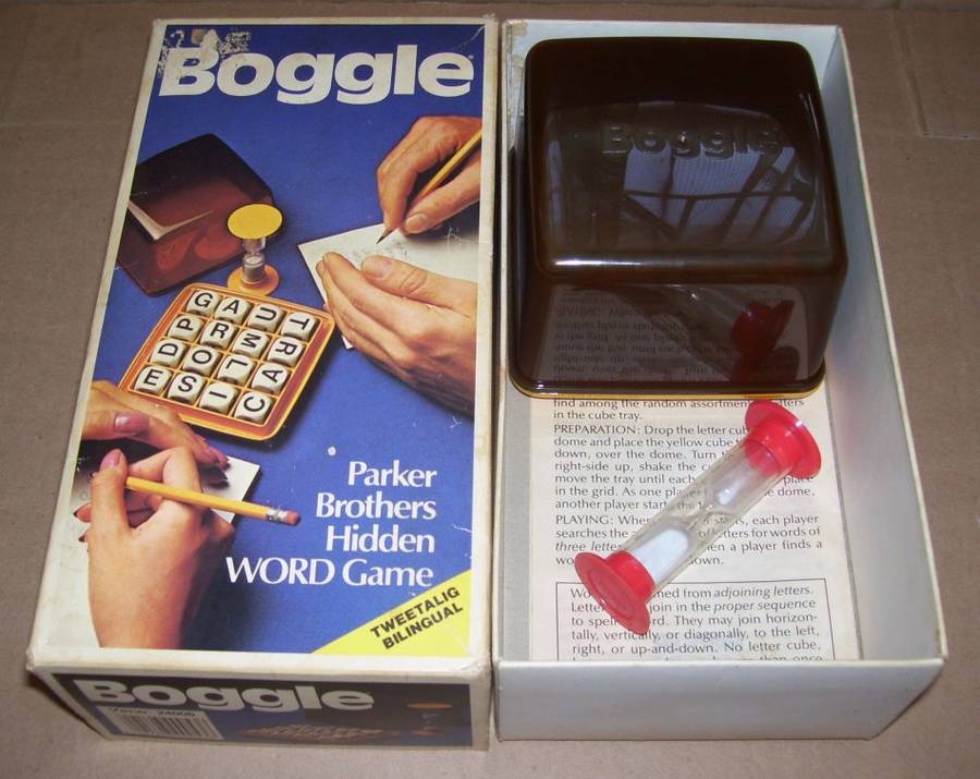 Vintage - 1976 - BOGGLE - Parker Brothers Hidden Word Game ..........................