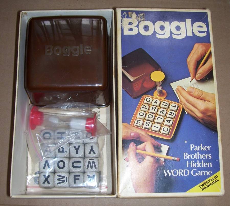 Vintage - 1976 - BOGGLE - Parker Brothers Hidden Word Game ..........................