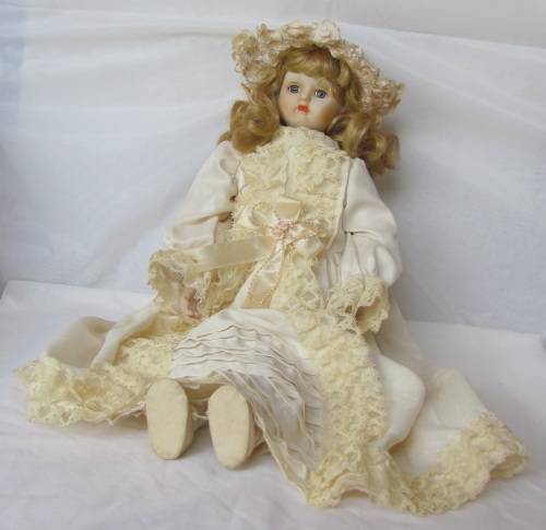 Vintage Pocelain Doll - 48cm