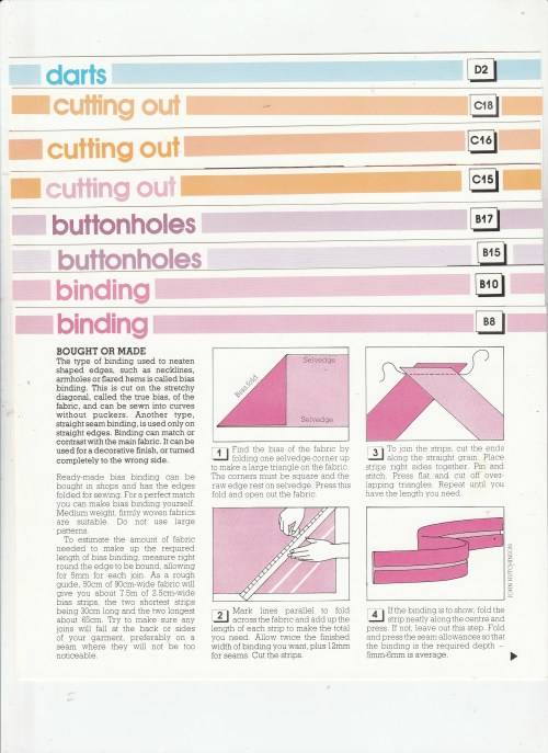 Make it Easy 1 - Sewing Pattern 1984 - Cut