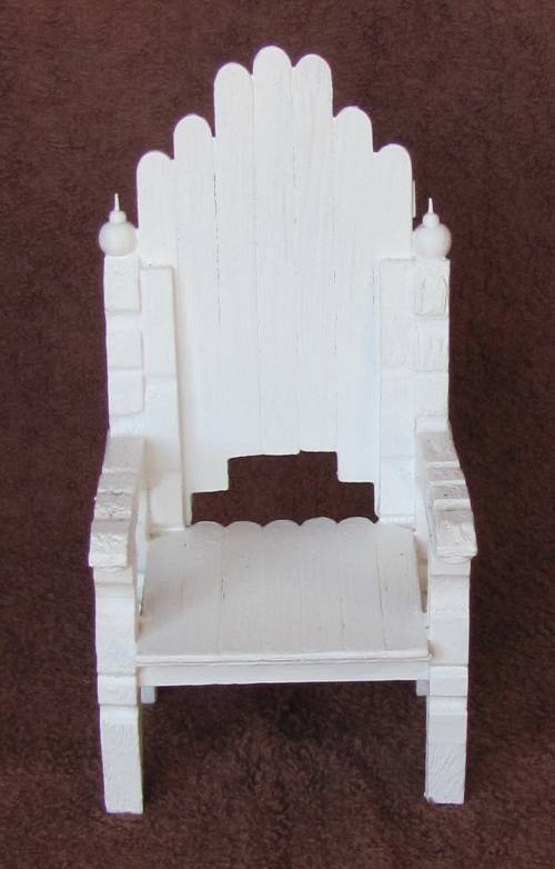 Handmade Fashion Dolls ( Barbie, etc ) - Throne Chair ( Doll Not Included )