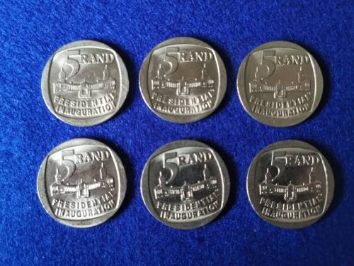 1994 south africa R5 x6 coins
