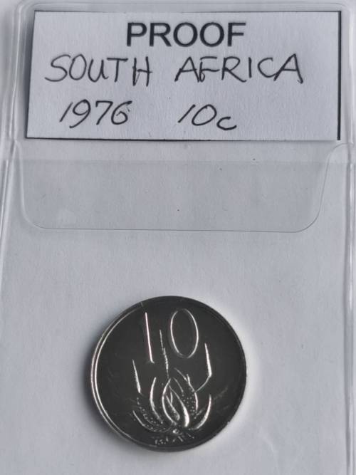 South Africa 1976 10c PROOF.