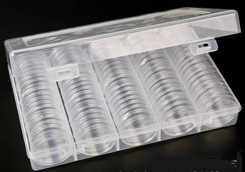 31mm Coin Capsules. Box 105pcs.Fit penny Coins.