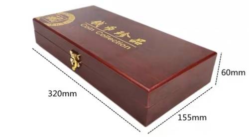 Wooden Coins Display Case Capsule Holder Storage Coin Collection Box.46mm x 50pcs.(Inner)