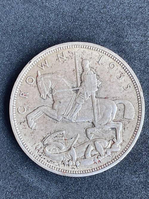 1935 Great Britain Silver Crown.