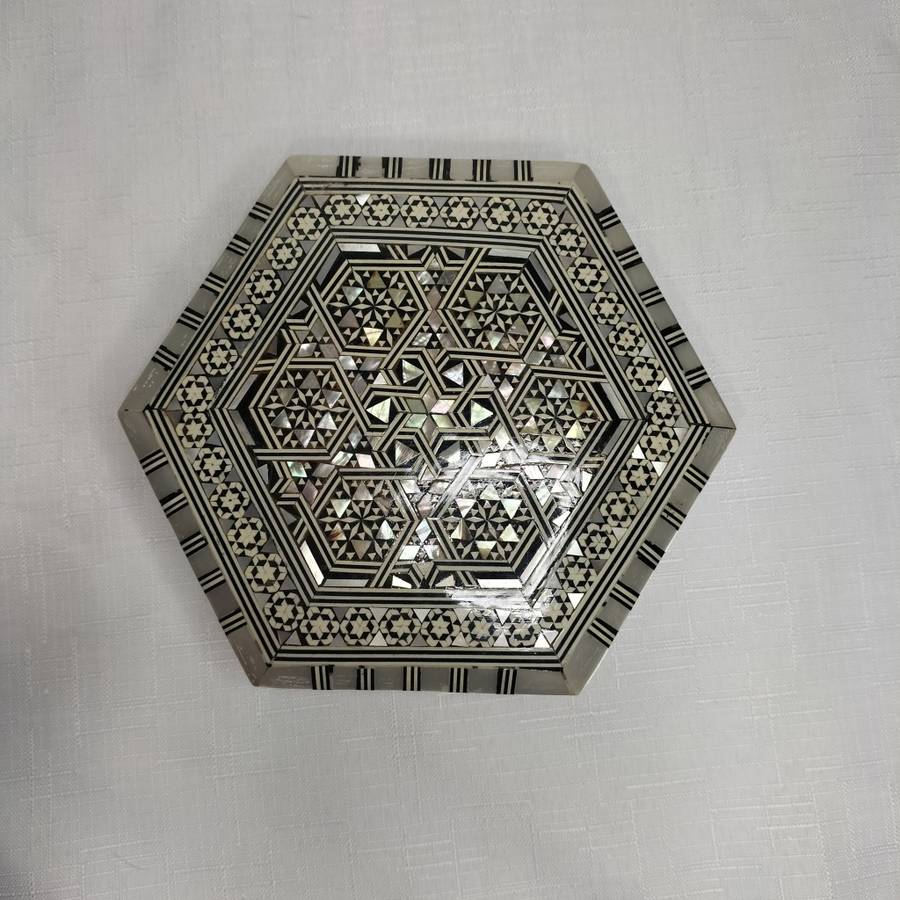 Mother of Pearl Inlay Wooden Jewelry box!!!