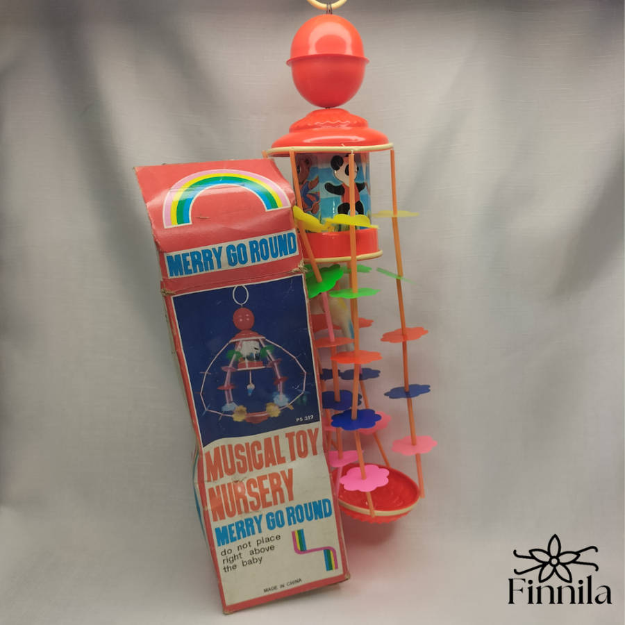MUSICAL TOY NURSERY MERRY GO ROUND, works!!!!