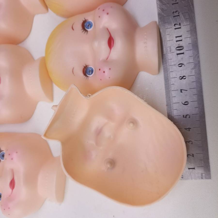Vintage Rubber Soll Face Replacements, Bid for All!!!