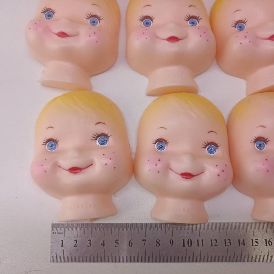 Vintage Rubber Soll Face Replacements, Bid for All!!!