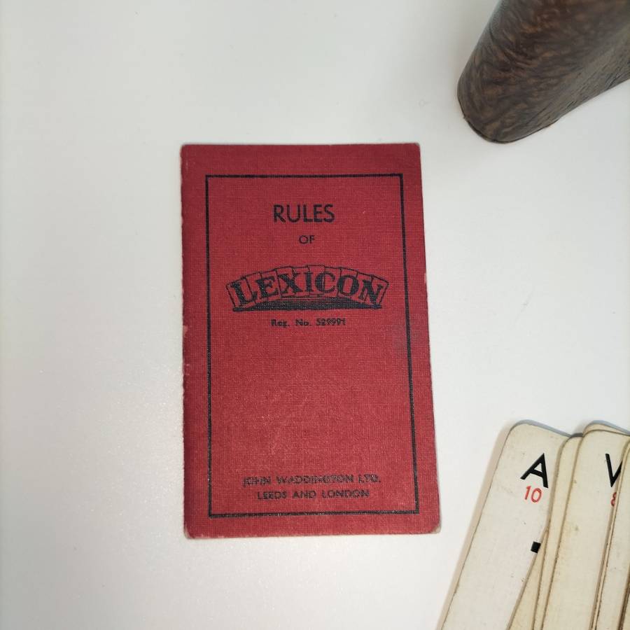 Vintage Lexicon Card Game!!!