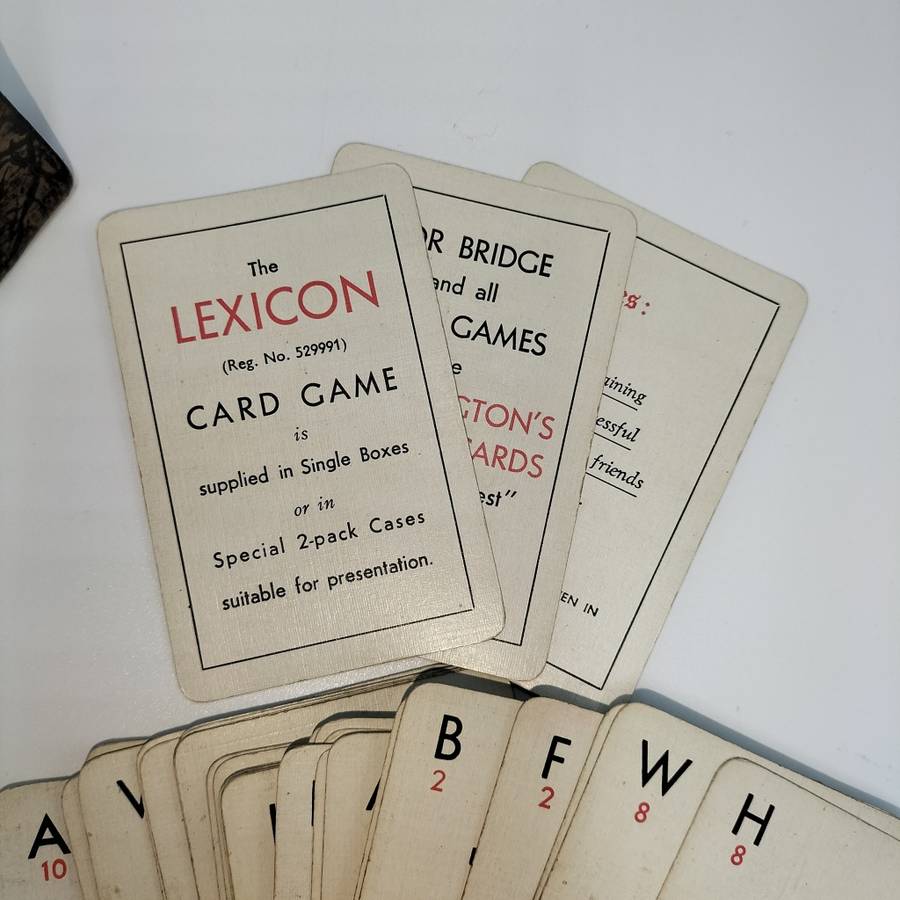 Vintage Lexicon Card Game!!!