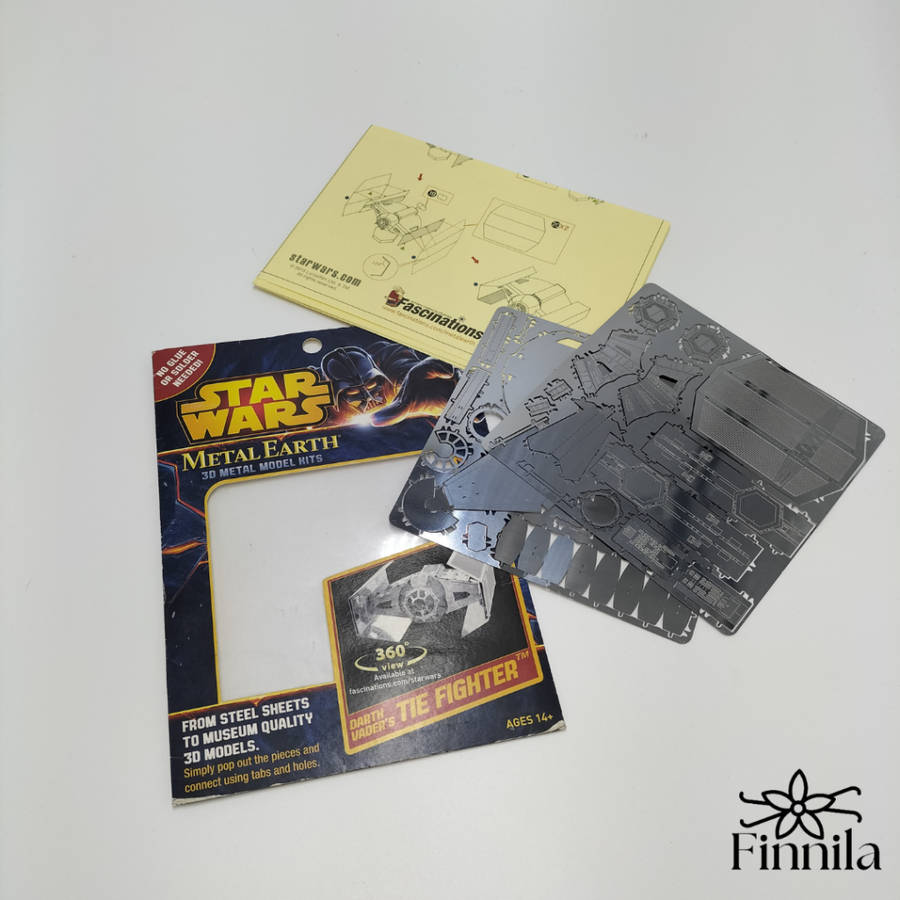 Star Wars 3D Metal Model Kits, Darth Vader's Tie Fighter (Complete) !!!