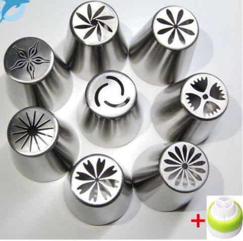 8pc Russian Tulip Flower Icing Piping Nozzles