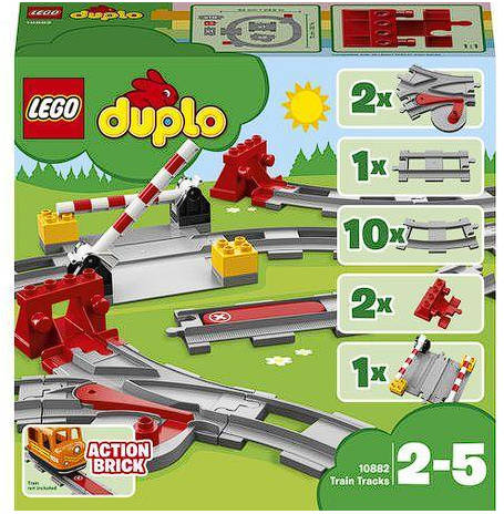 LEGO DUPLO Town Train Tracks Building Set 10882