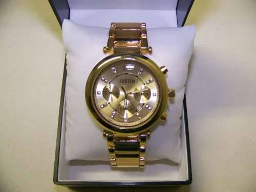 Justin mens watch. Gold colour.