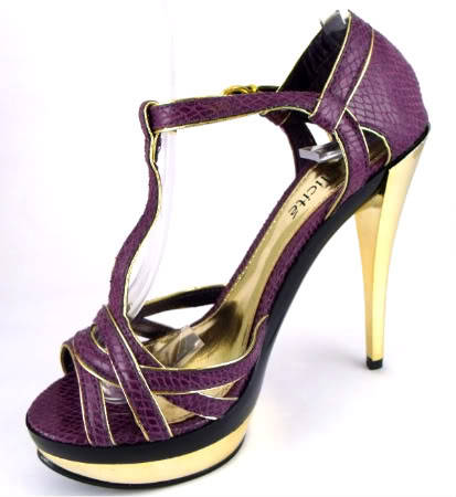 New Purple & Gold Platform Stiletto's (Size 6)