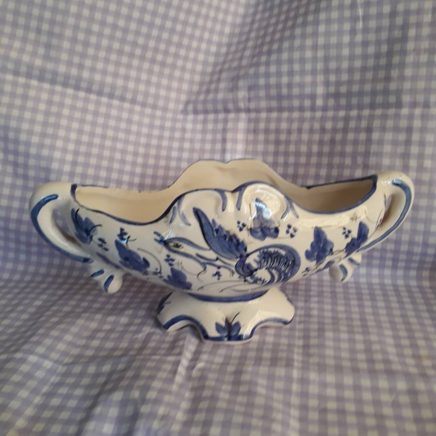 Blue & White Planter