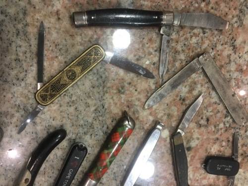 Pocket Knives x 14 - Good selection Used & some blades DAMAGED