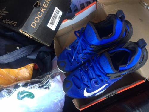 Nike Mens Blue Lightweight Basketball Shoes Sneakers Size - UK 10