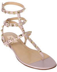Beige Valentino Rockstud Sandals - Size 4