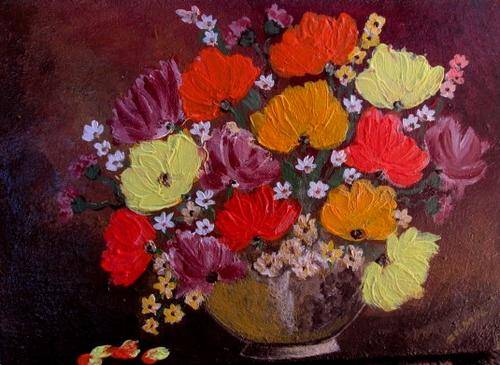 Original art by ZeldaZ     "Vase with flowers"