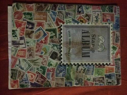 Stamp Album with some stamps