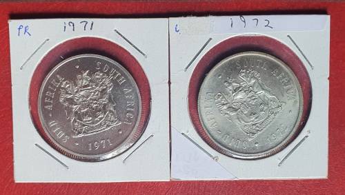 1971 - 1972 Proof/UNC R1 Excellent condition 80% silver!