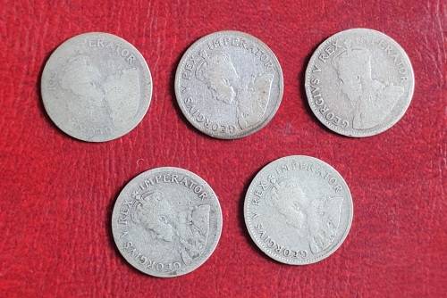 1926 - 1930 Silver tiekey/3d set