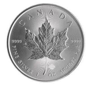 2020 Canadian Maple 1oz Silver coin 9999 fine silver